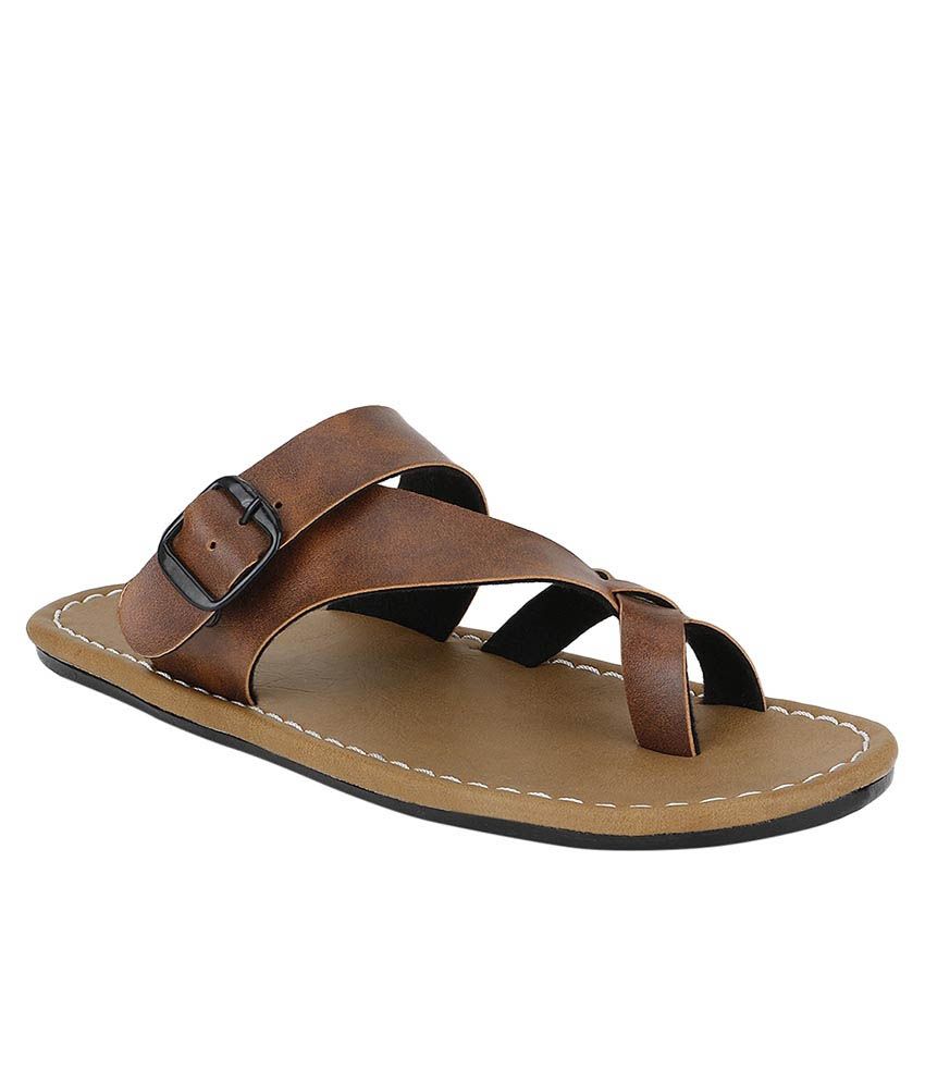 Knight Ace Tan Sandals Price in India- Buy Knight Ace Tan Sandals ...