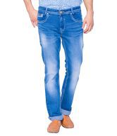 Mufti Blue Straight Fit Jeans