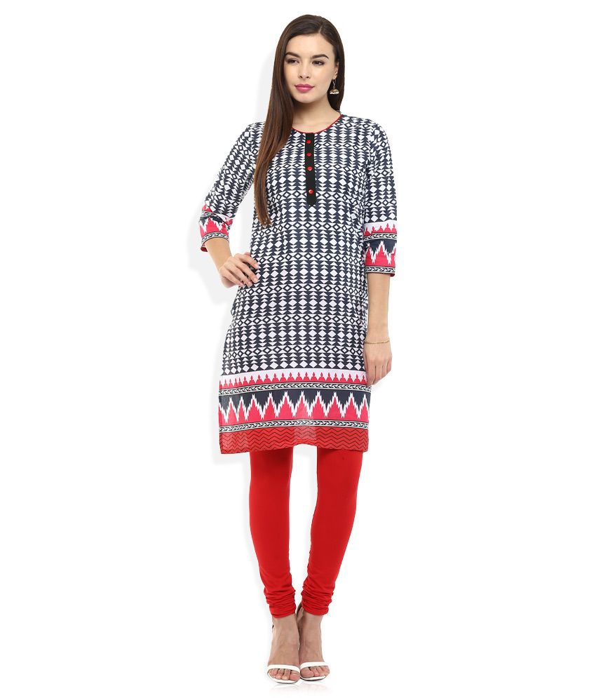 Rangmanch By Pantaloons Navy Printed Kurti Buy Rangmanch By