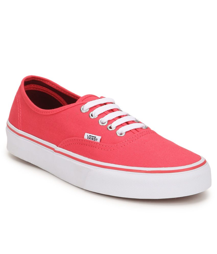 vans shoes red colour