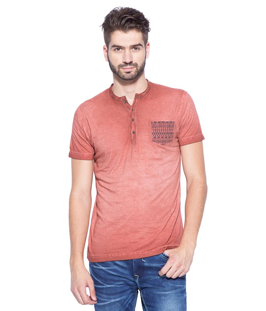 mens rust henley