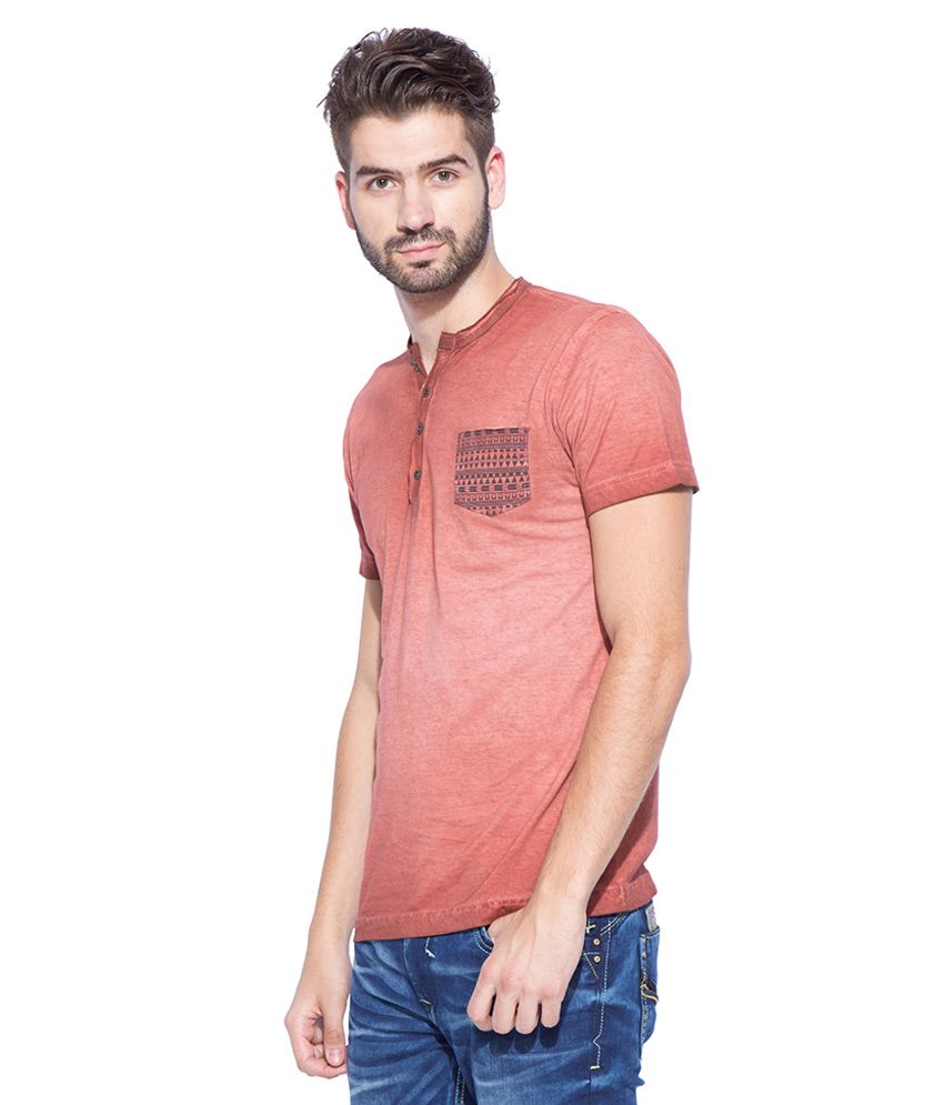 mens rust henley