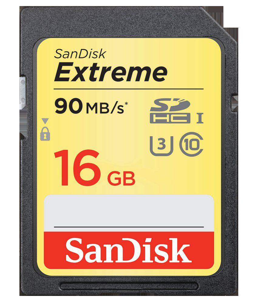    			Sandisk 16 Gb Class 10 Micro Sdhc Memory Card-grey & Yellow