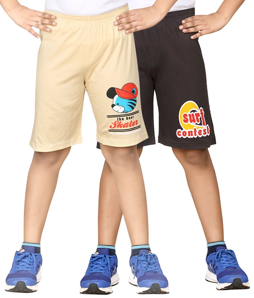     			Dongli Pack of 2 Shorts For Boys ( Beige )