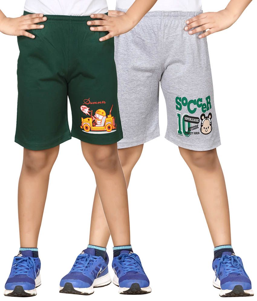     			Dongli Pack of 2 Shorts For Boys ( Green )