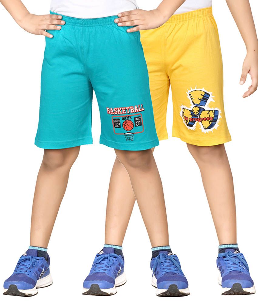     			Dongli Pack of 2 Shorts For Boys ( Blue )