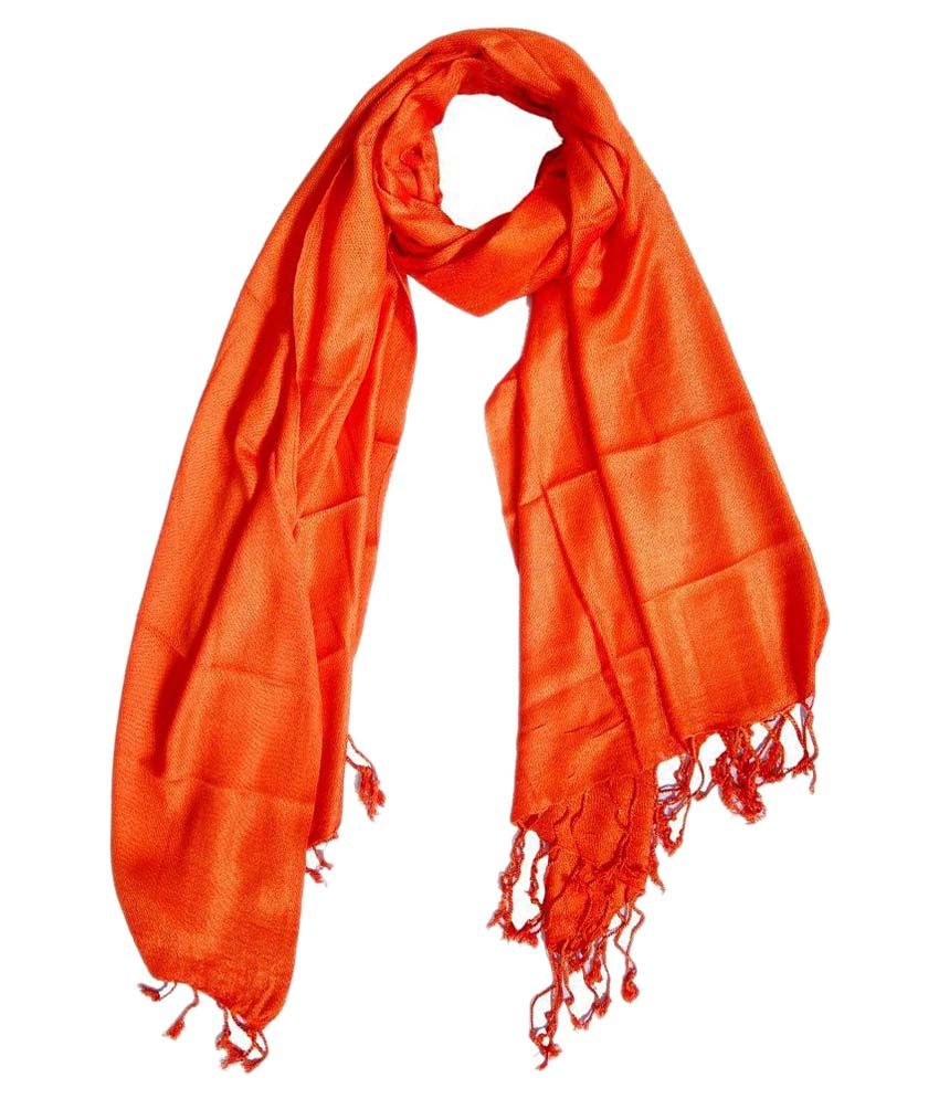 Indian Textiles Orange Scarf for Women: Buy Online at Low Price in India - Snapdeal