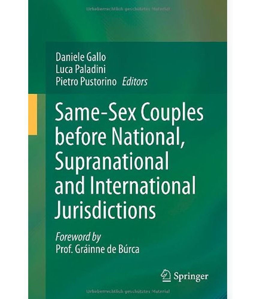 Same Sex Couples Before National Supranational And International 5318