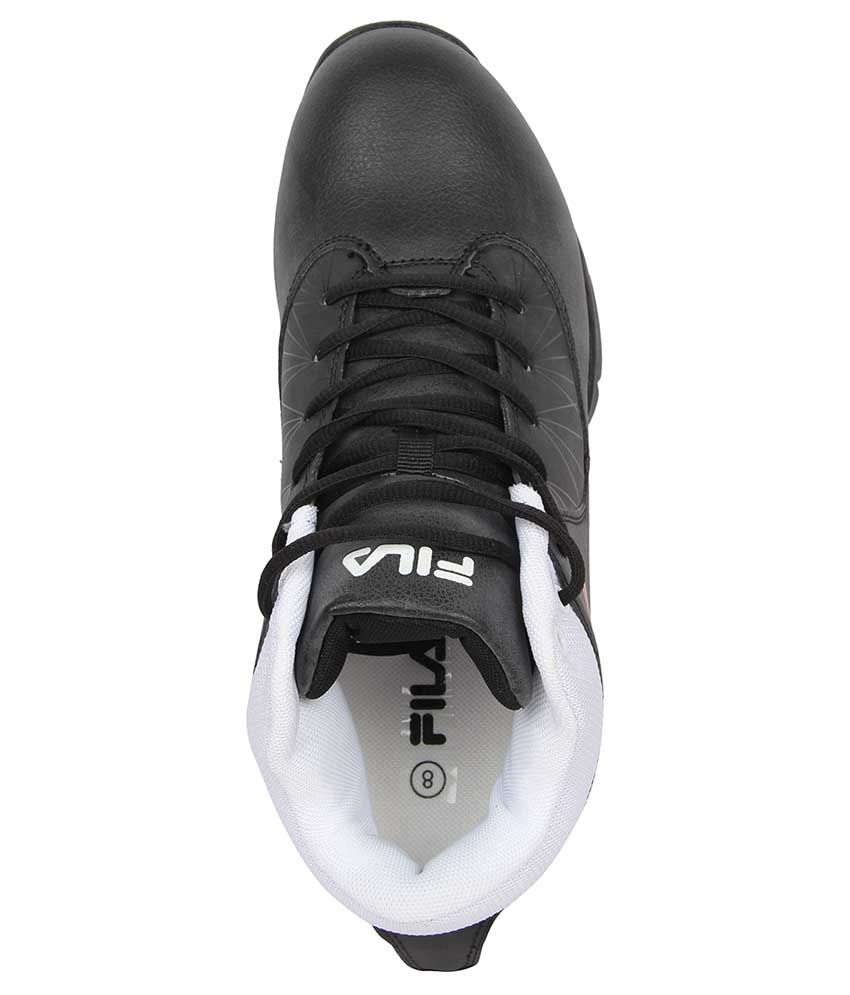 fila black basketball shoes