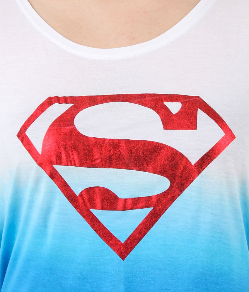 Supergirl White Printed T-Shirt - Buy Supergirl White Printed T-Shirt ...