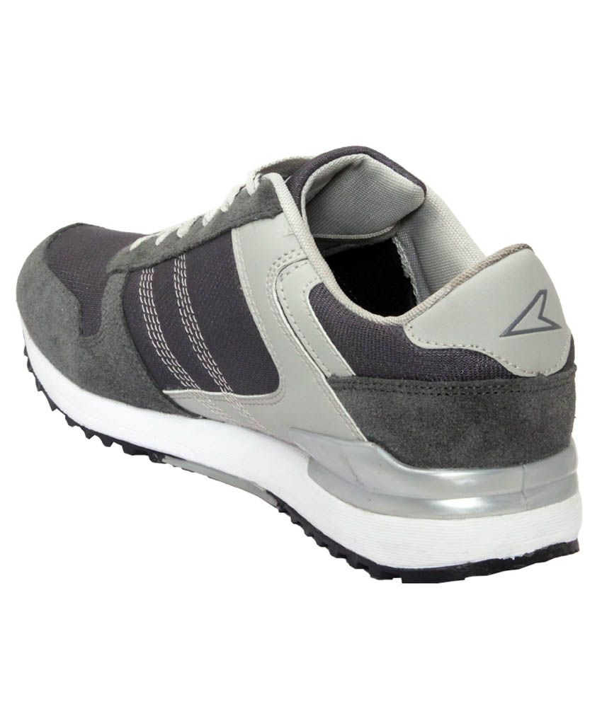 power grey running shoes for men