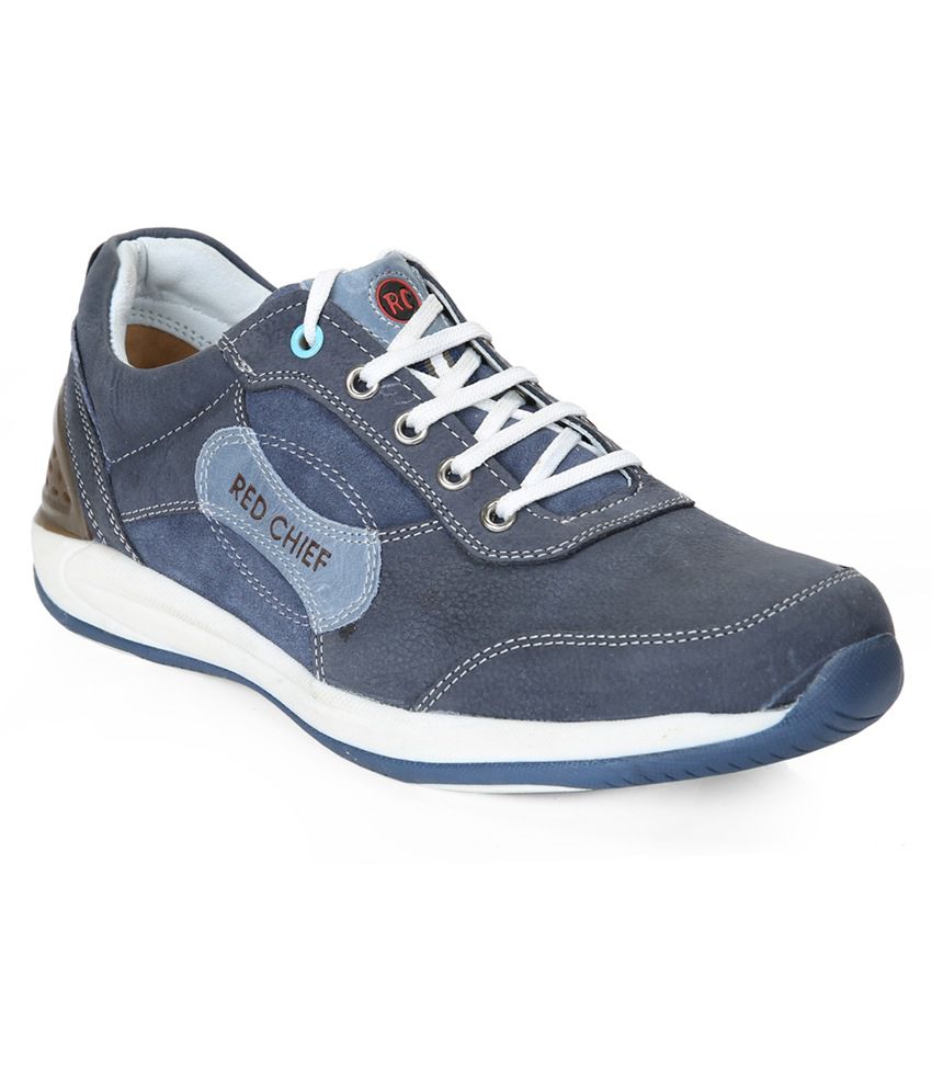 red chief navy blue casual shoes