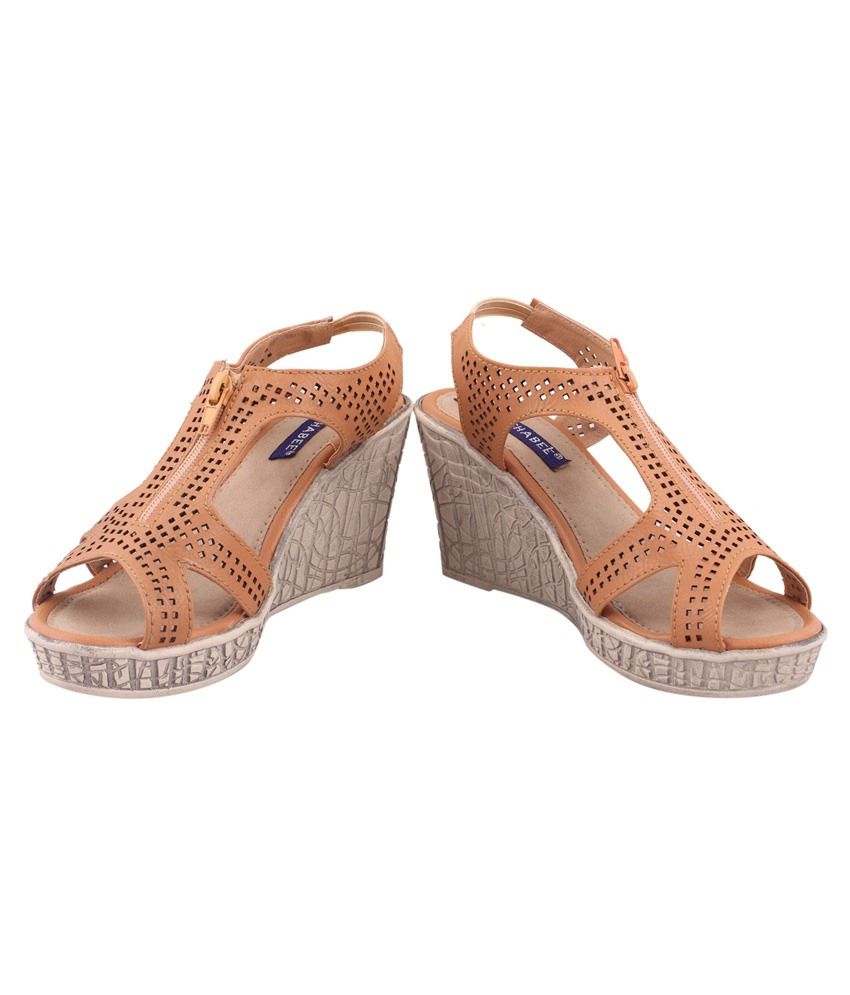 beige wedges wide fit