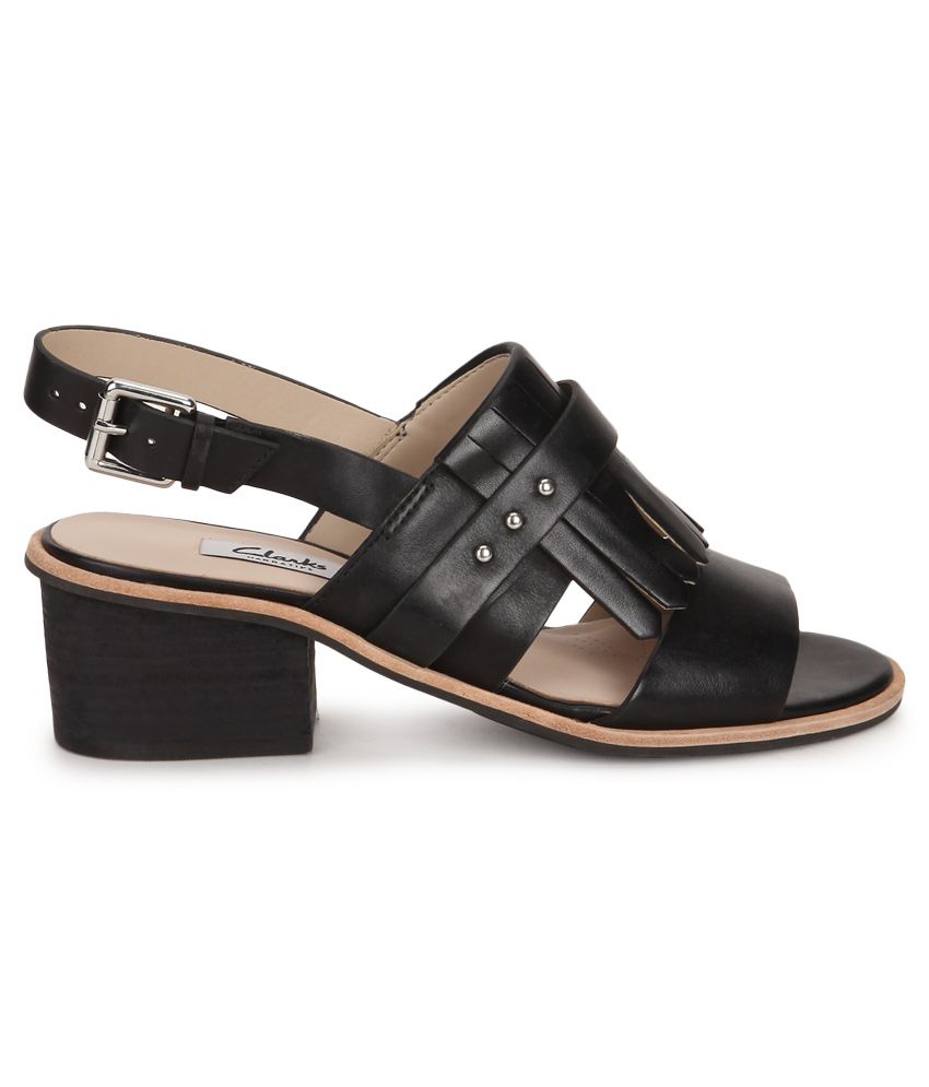 clarks block heels