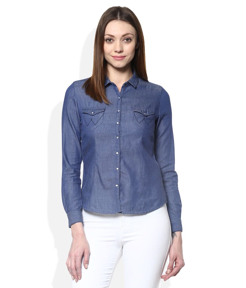 wrangler collar t shirt