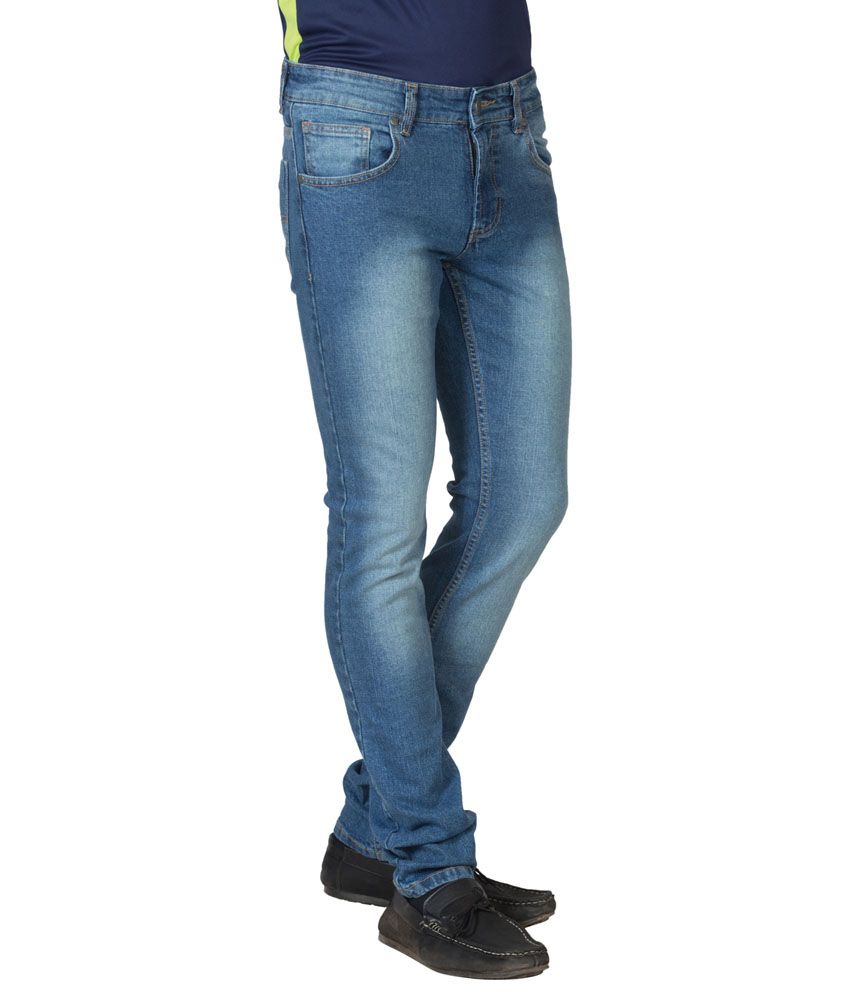 Ruf & Tuf Blue Skinny Fit Jeans - Buy Ruf & Tuf Blue Skinny Fit Jeans ...