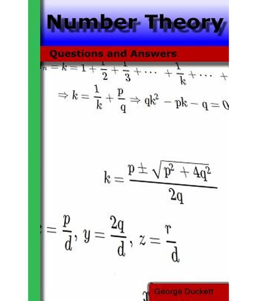 Number Theory Questions And Answers Buy Number Theory Questions And