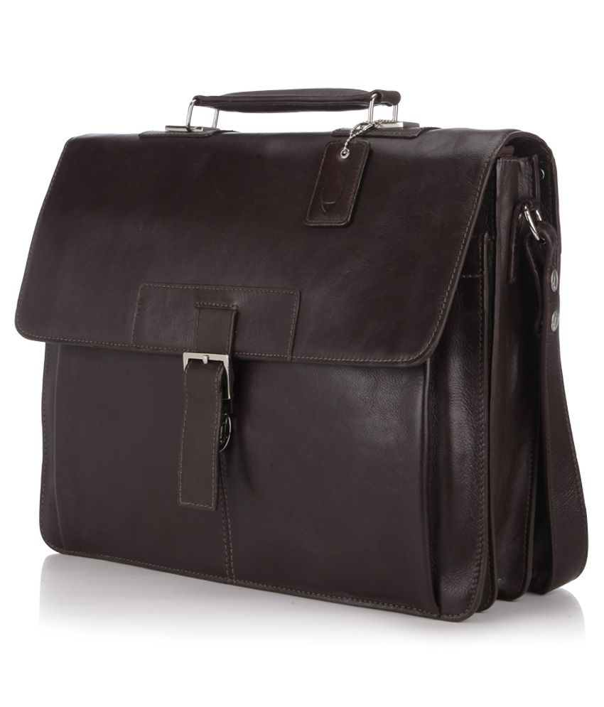 Hidesign Spector 1337 Brown Leather Office Bag Buy Hidesign Spector