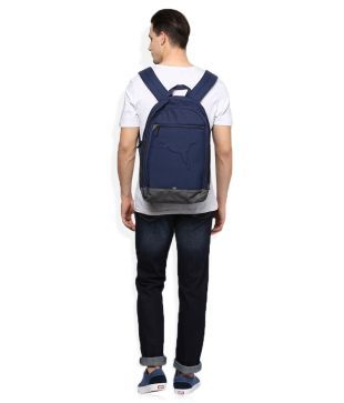 puma unisex navy buzz backpack