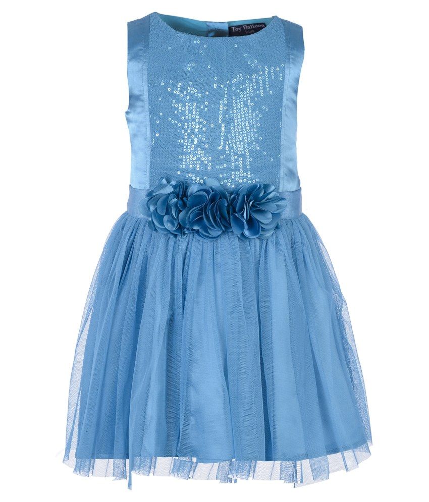 blue frock for kids