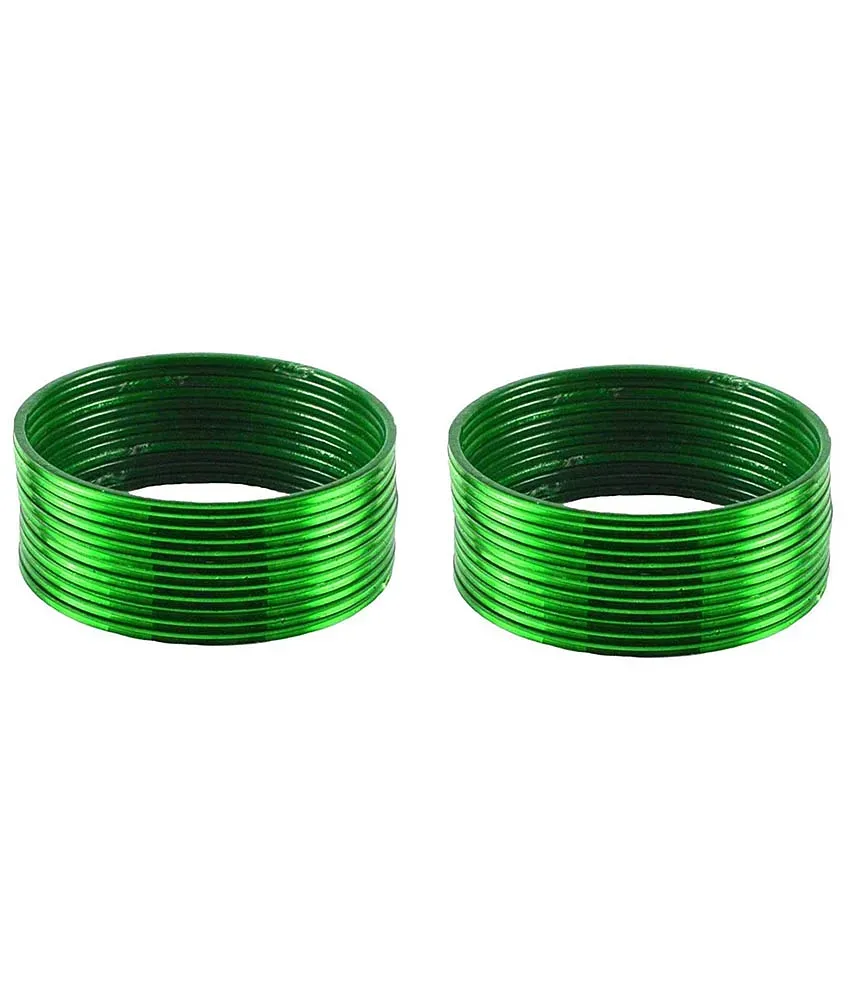 Green outlet plastic bangles
