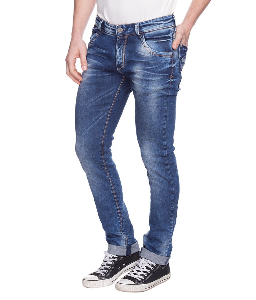 Spykar Blue Skinny Fit Jeans - Buy Spykar Blue Skinny Fit Jeans Online ...