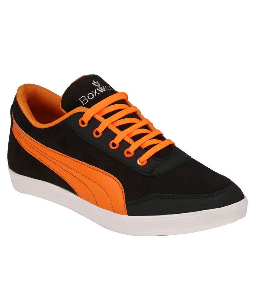 Boxwood Orange Canvas Shoes - Buy Boxwood Orange Canvas Shoes Online at ...