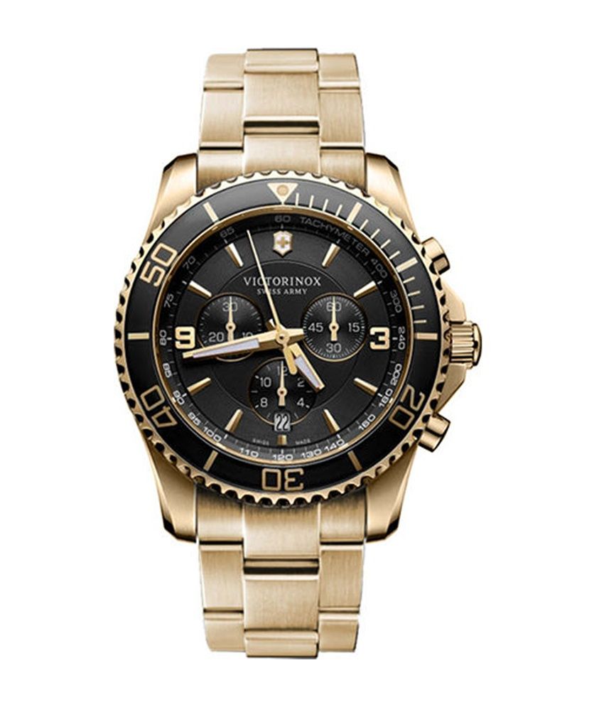 victorinox maverick chronograph gold