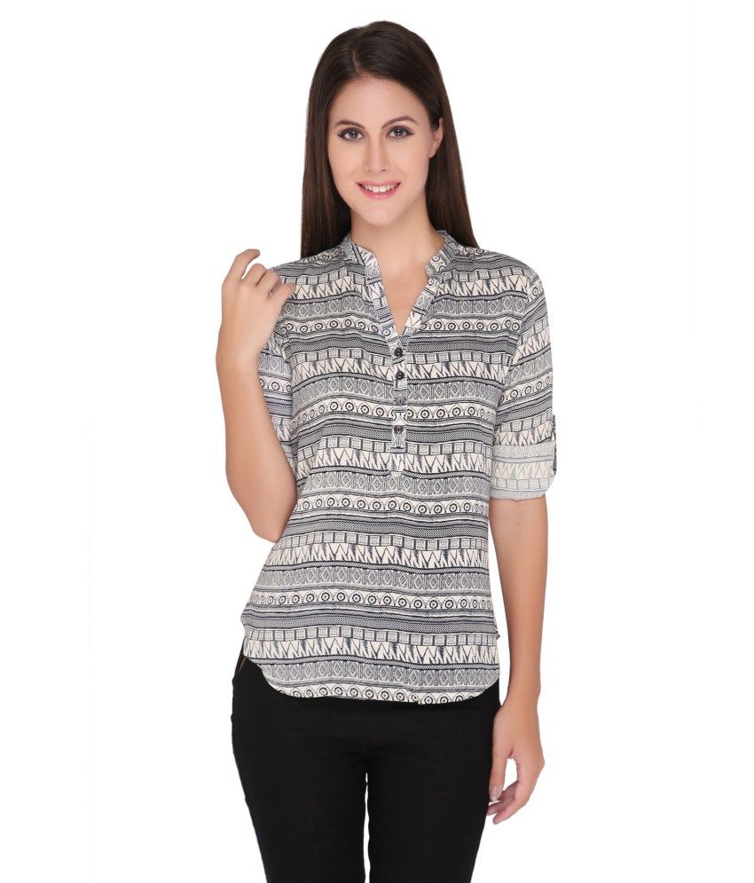 Girl Next Door White Cotton Tops Buy Girl Next Door White Cotton