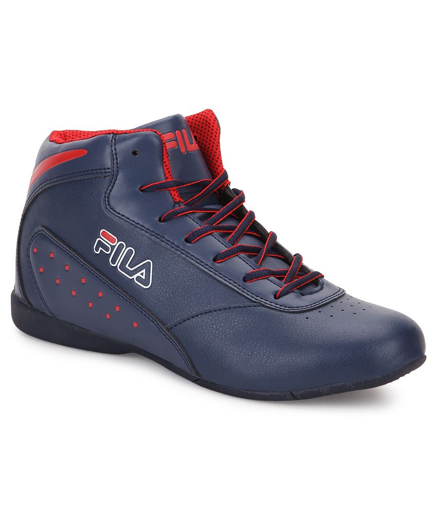 navy blue fila shoes