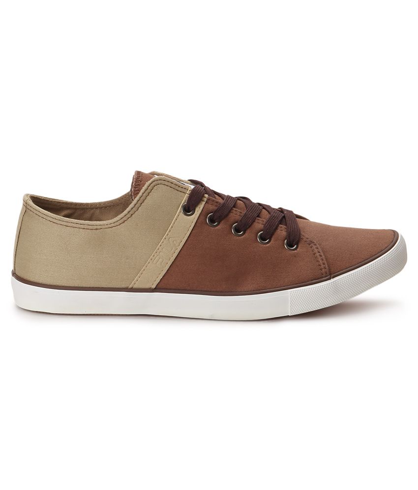 fila brown casual shoes