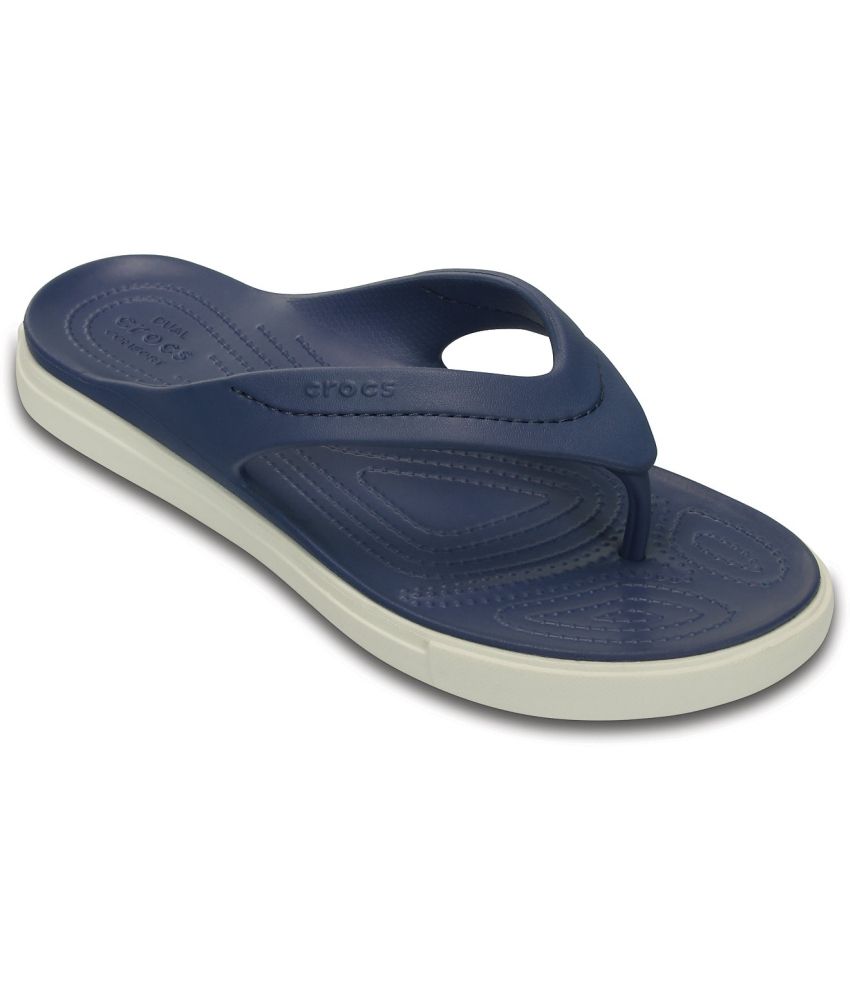  Crocs  Relaxed Fit Blue Flip  Flops  Price in India Buy 