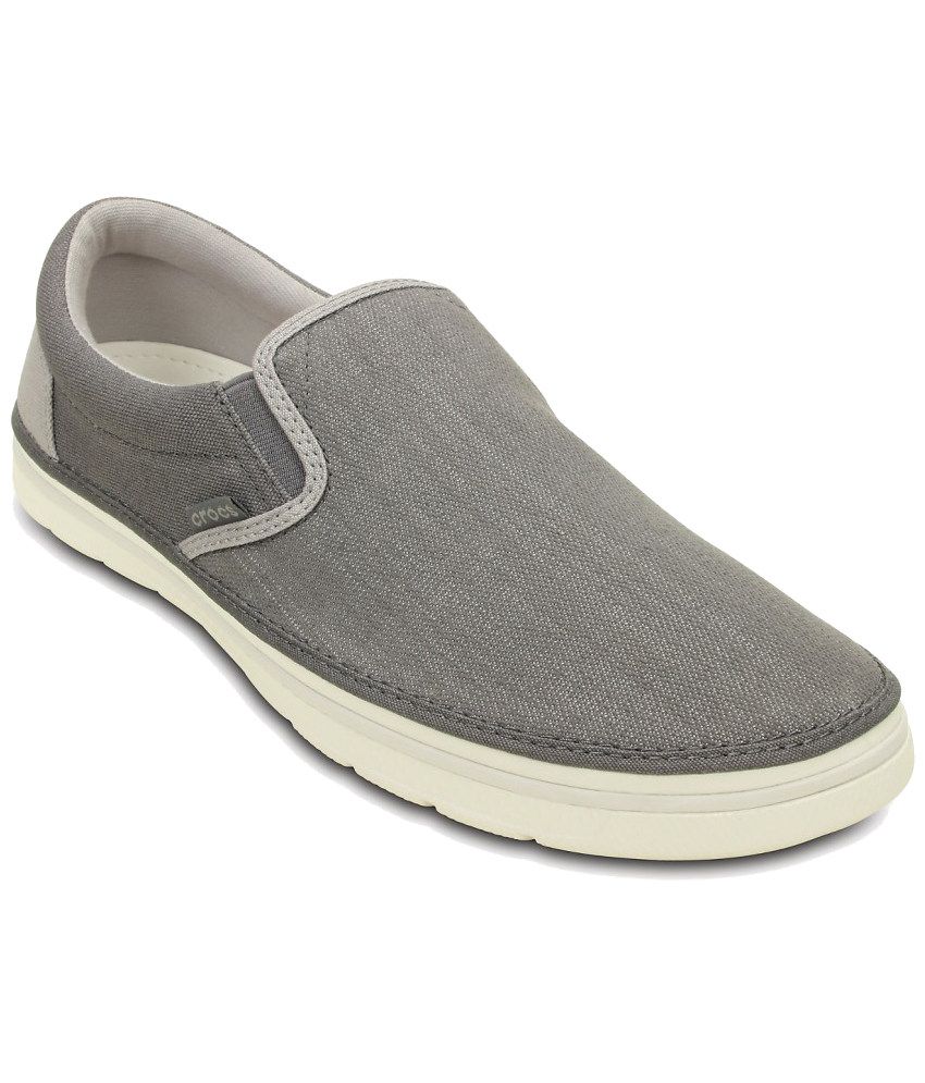 Crocs Relaxed Fit Gray Canvas Shoes - Buy Crocs Relaxed Fit Gray Canvas ...