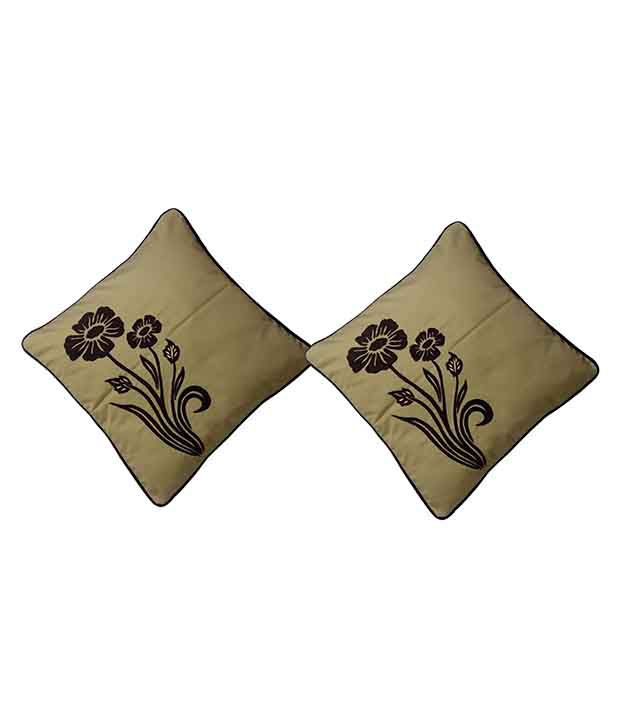     			Hugs'n'Rugs Set of 2 Cotton Cushion Covers 40X40 cm (16X16)