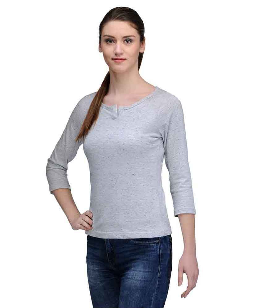 Trend 18 Gray Cotton Tops Buy Trend 18 Gray Cotton Tops Online at