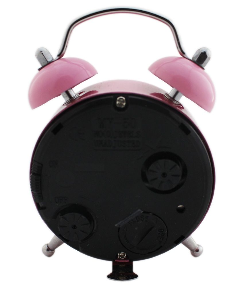 Tootpado Pink Metal Alarm Clock Buy Tootpado Pink Metal Alarm Clock at