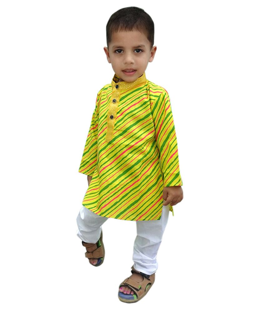 RTD Multicolour Cotton Kurta Pajama Set for Boys Buy RTD Multicolour
