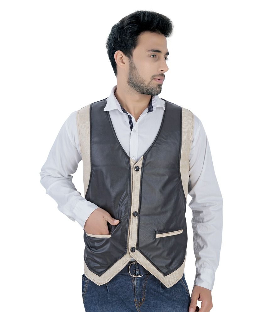 V-mens Black Casual Waistcoats - Buy V-mens Black Casual Waistcoats ...