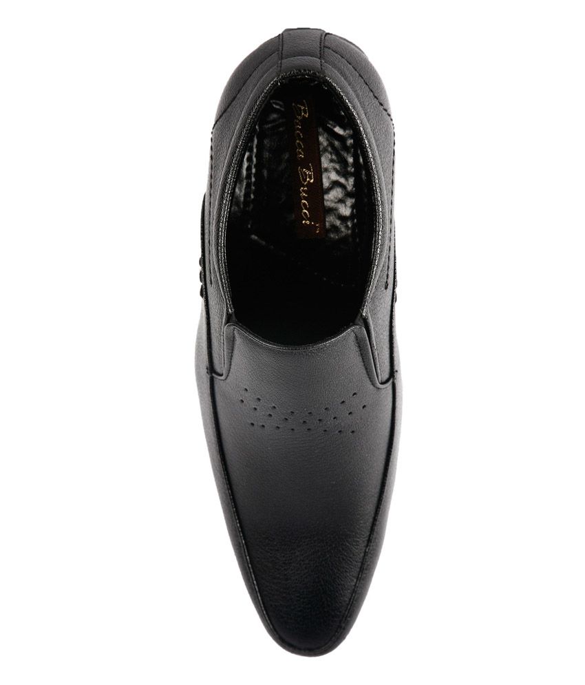 Bacca Bucci Black Formal Shoes Price in India- Buy Bacca Bucci Black ...