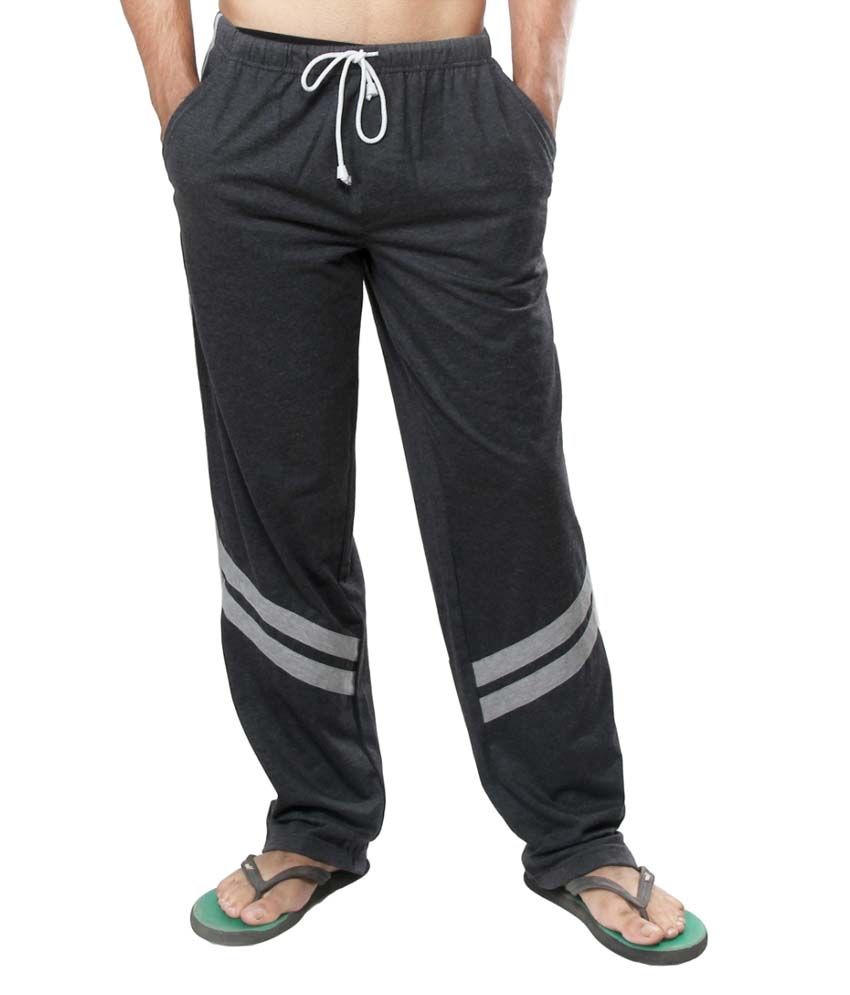 Clifton Fitness Men's Track Pants -Charcoal Melange: Buy Online at Best ...