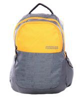 American Tourister Yellow Polyester Backpack