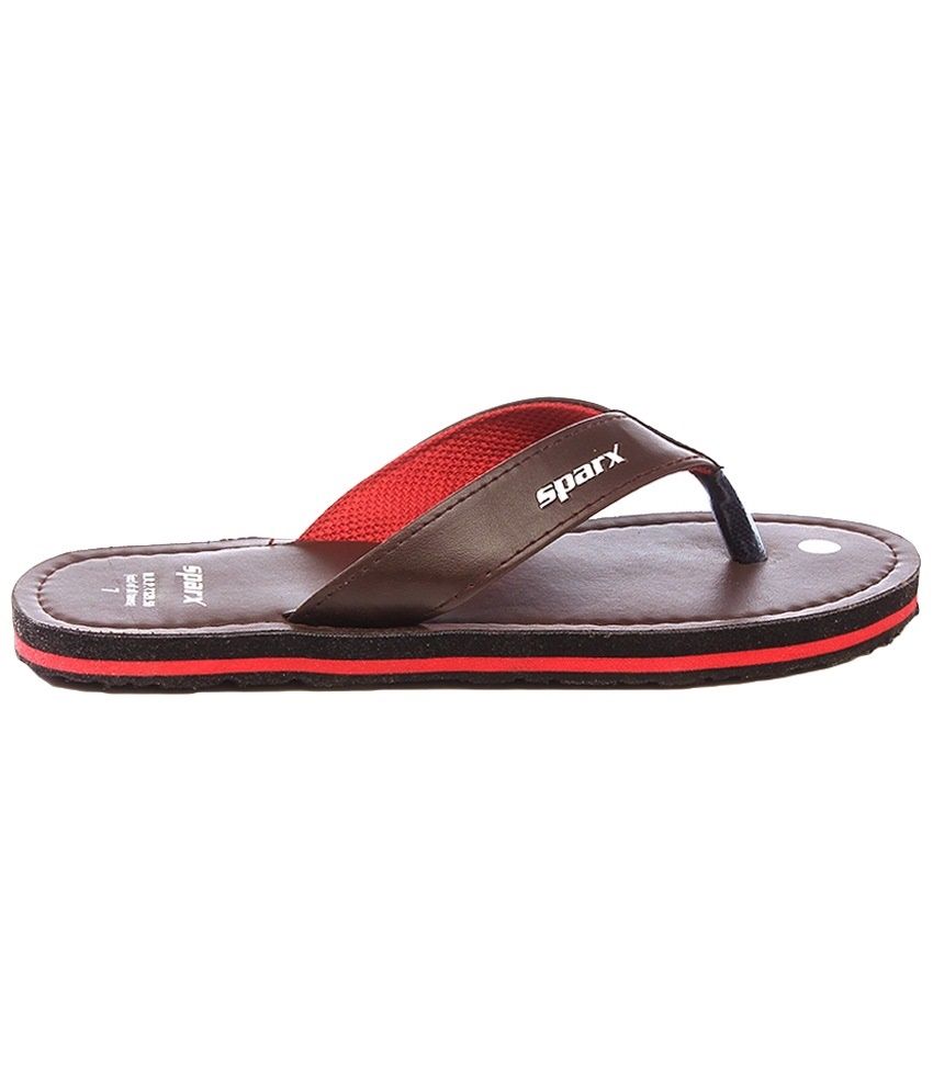 sparx slippers brown