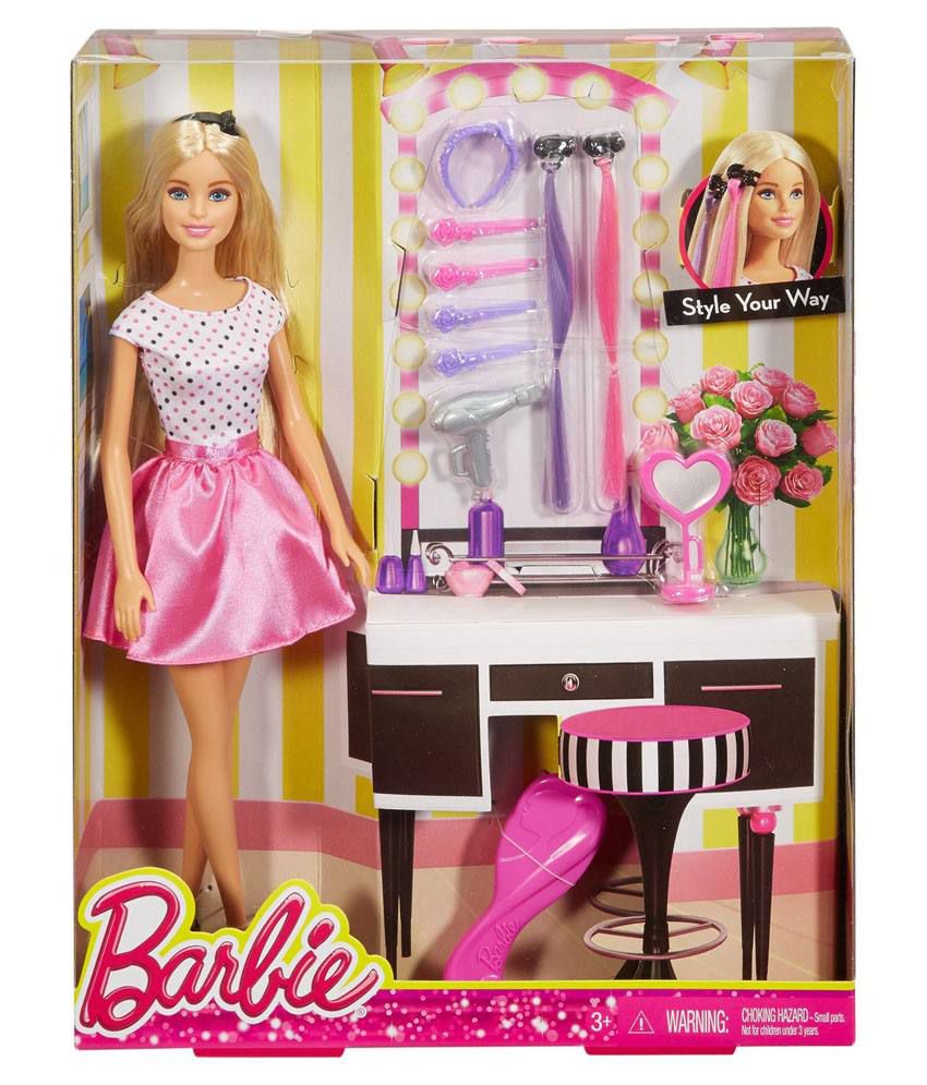 barbie hair styling