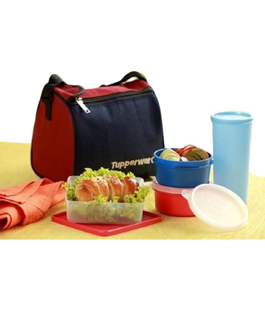 tupperware tiffin box with bag