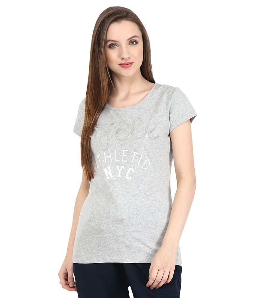Buy Ajile By Pantaloons Gray Sequined T-Shirt Online at Best Prices in ...
