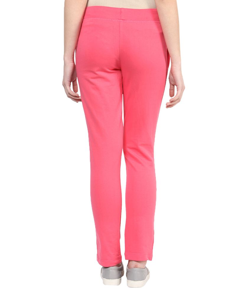 light pink track pants