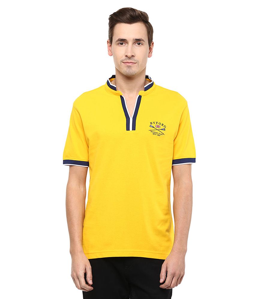 Byford By Pantaloons Yellow Polo T 