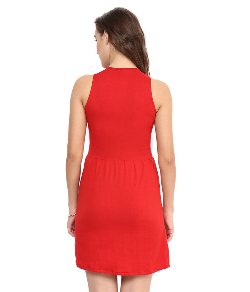 Uptownie Lite Red Cotton Dresses - Buy Uptownie Lite Red Cotton Dresses ...