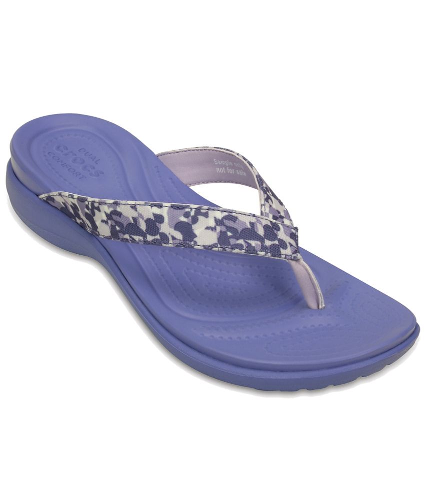 tan crocs flip flops