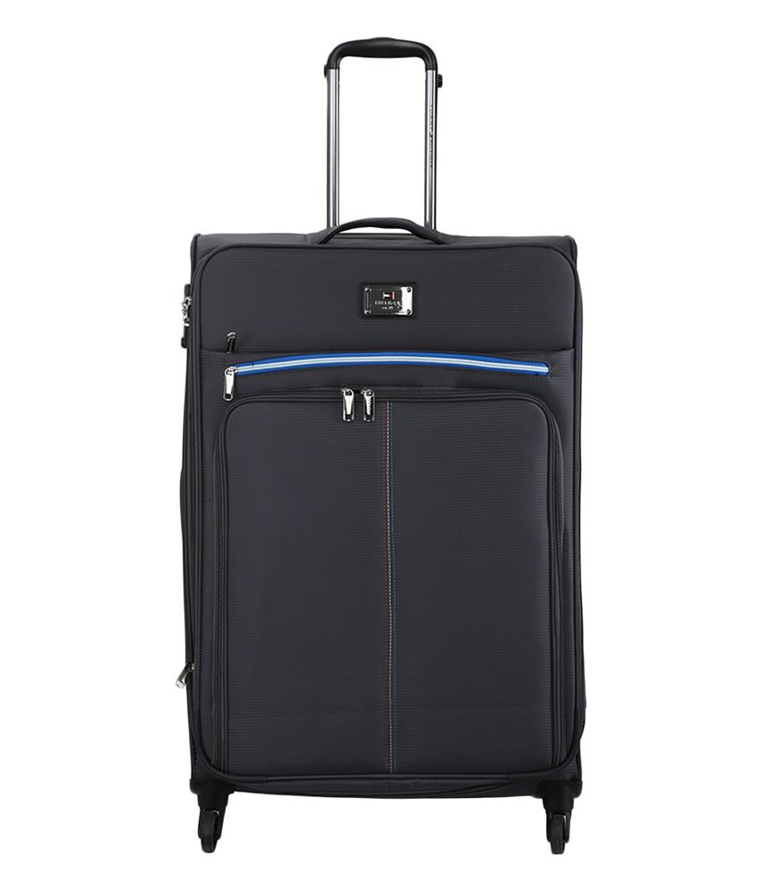 Tommy Hilfiger Dallas Grey 4 Wheel Soft LuggageSize Large (70 Cm
